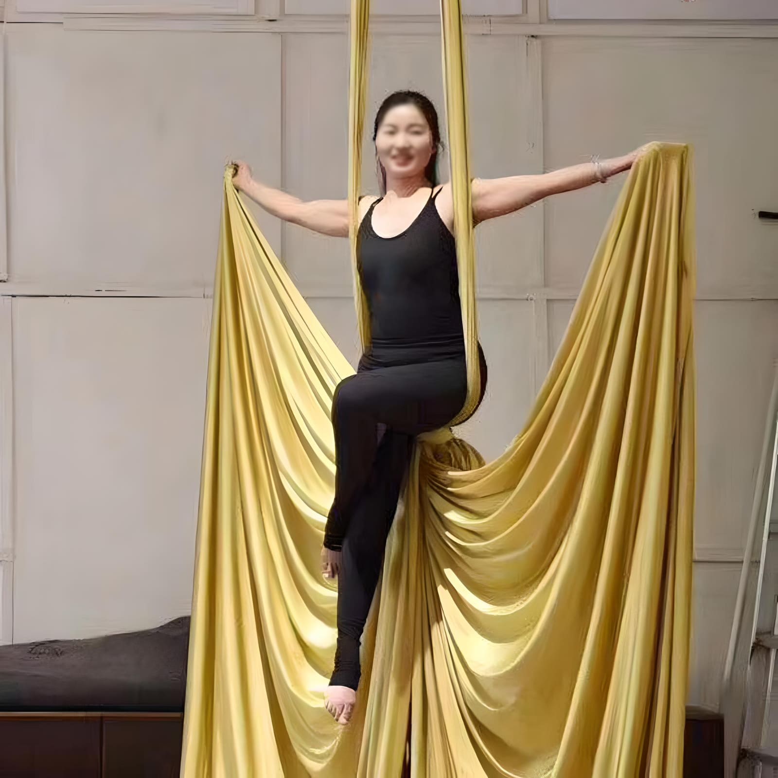 aerial-yoga-hammock-in-golden-color