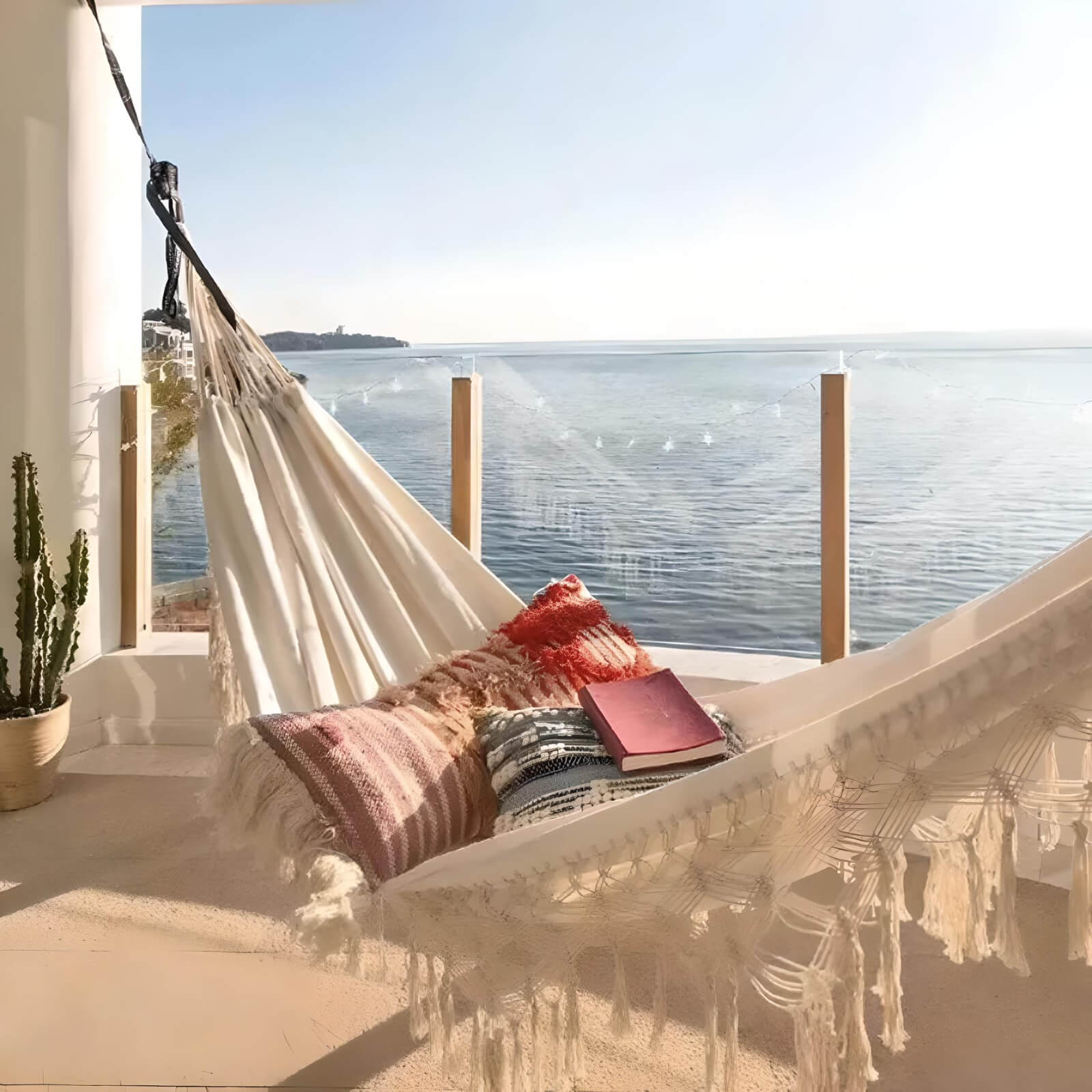 brazilian-cotton-hammock-hanging-outside