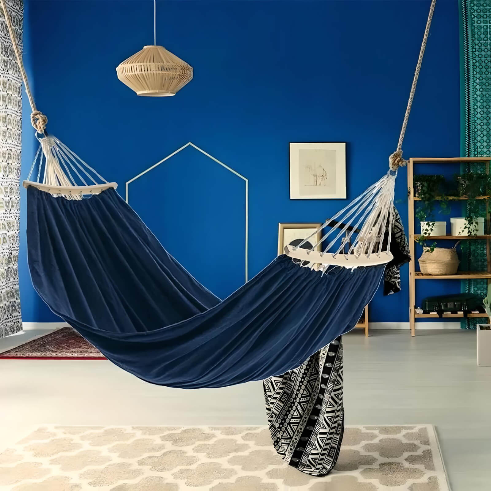 camping-hammock-hanging-inside-room