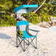 folding-chair-with-sunshade-in-beach