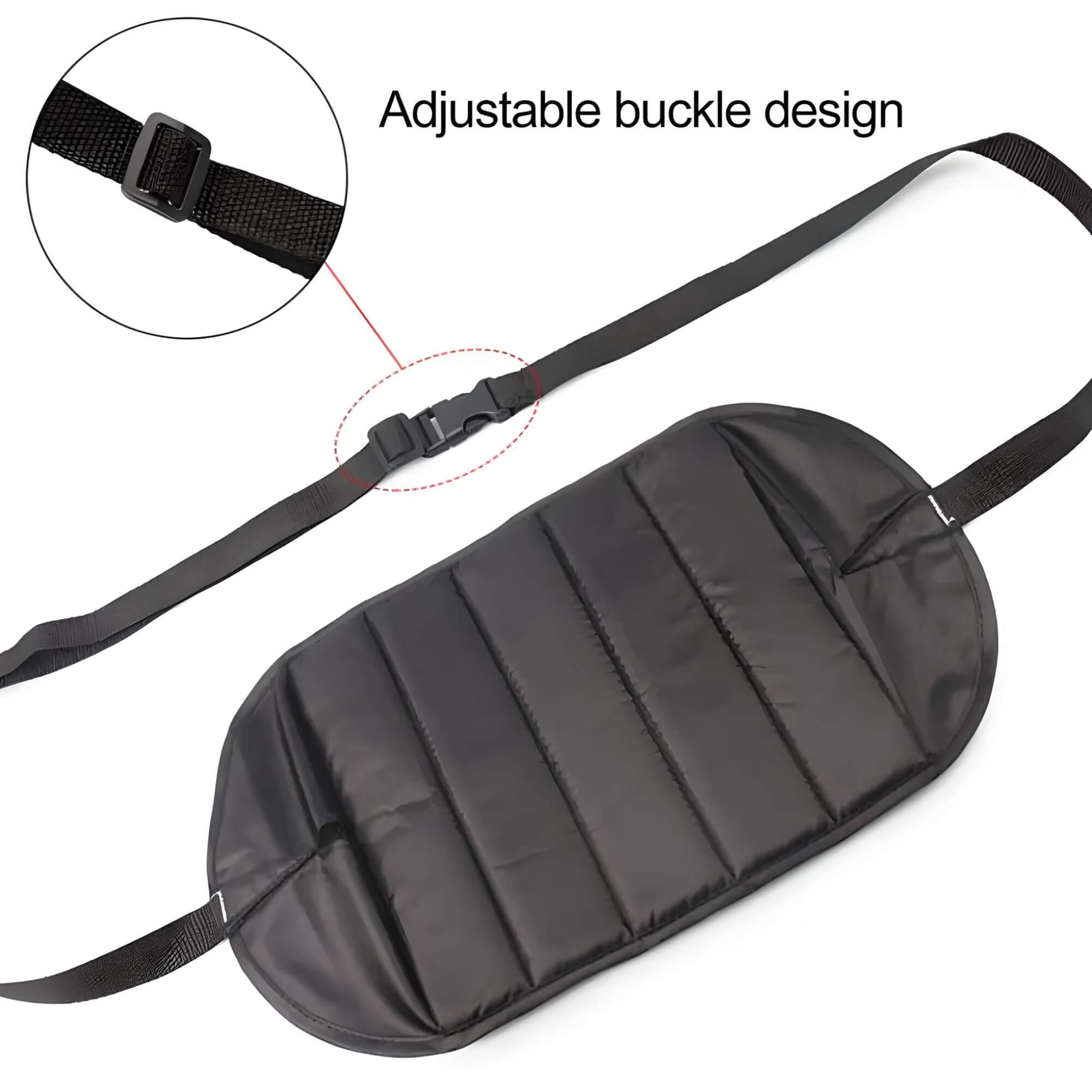 inflatable-foot-rest-plane-adjustable-buckle-design