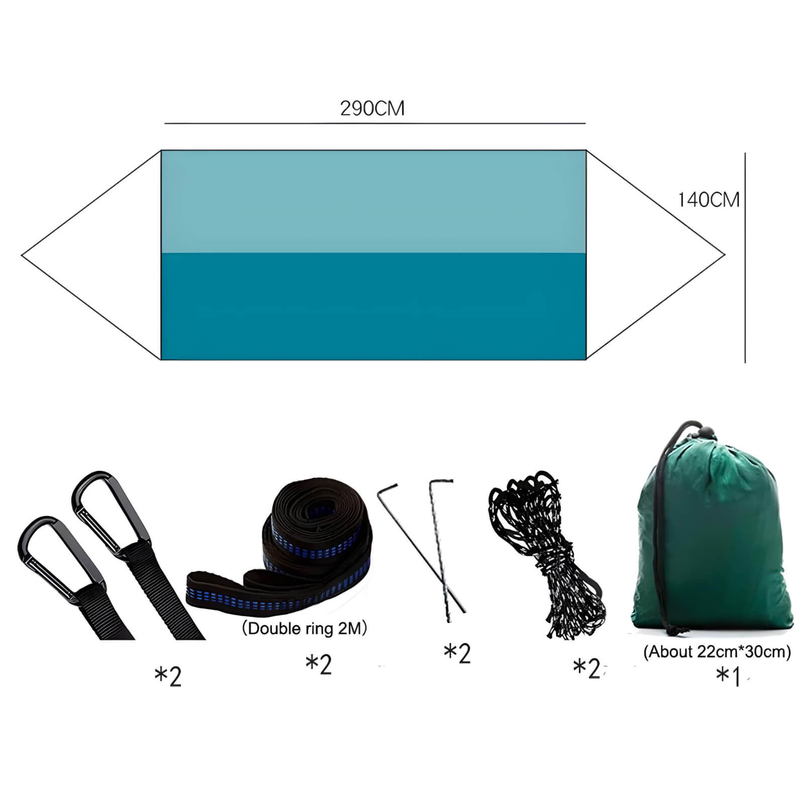 light-weight-back-packing-hammock-dimension-details