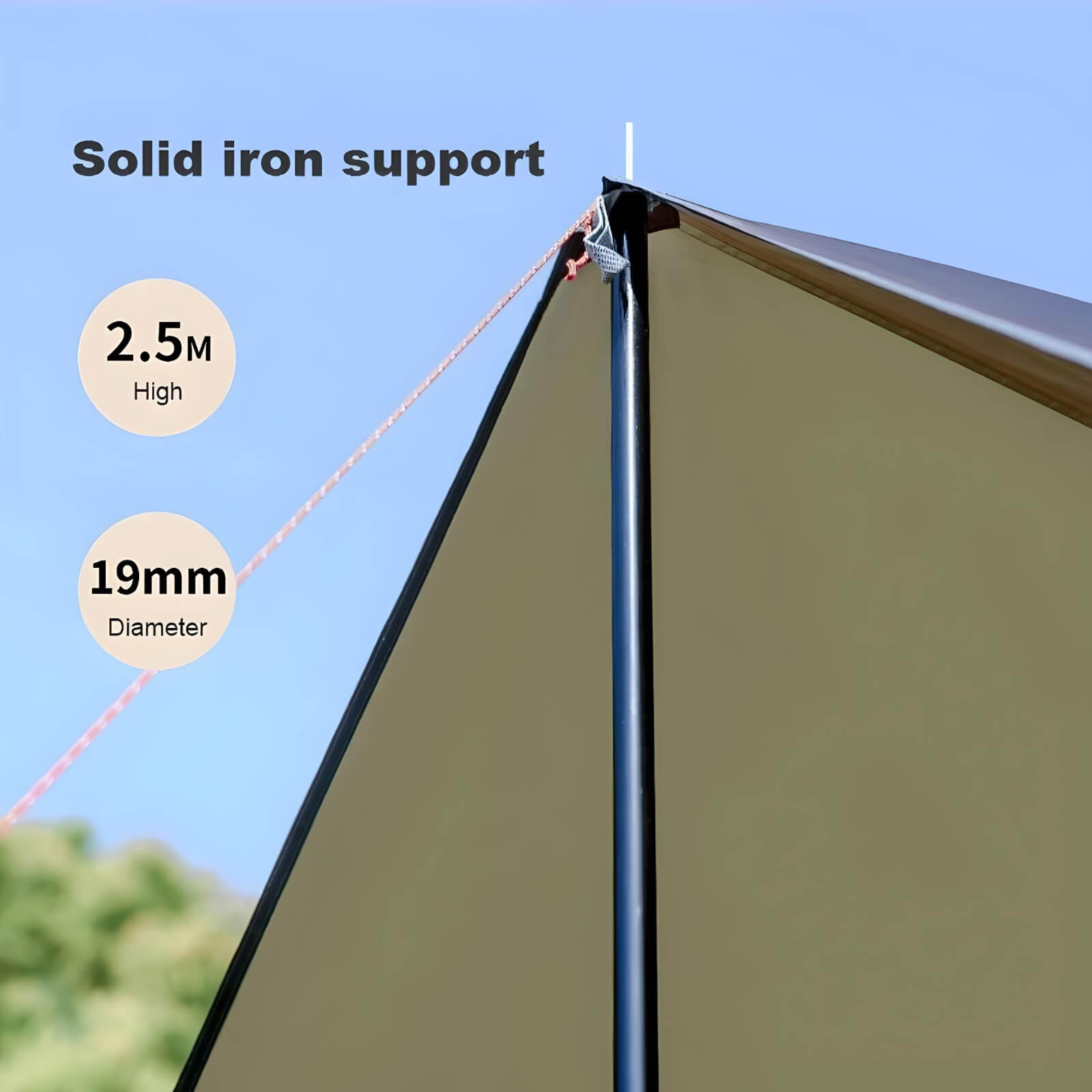 rainfly-tent-tarp-solid-iron-suppot