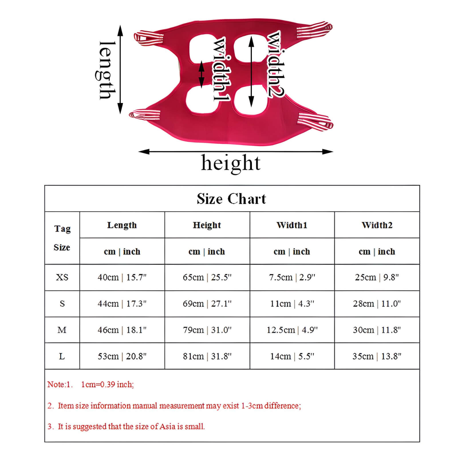 size-chart-grooming-hammock