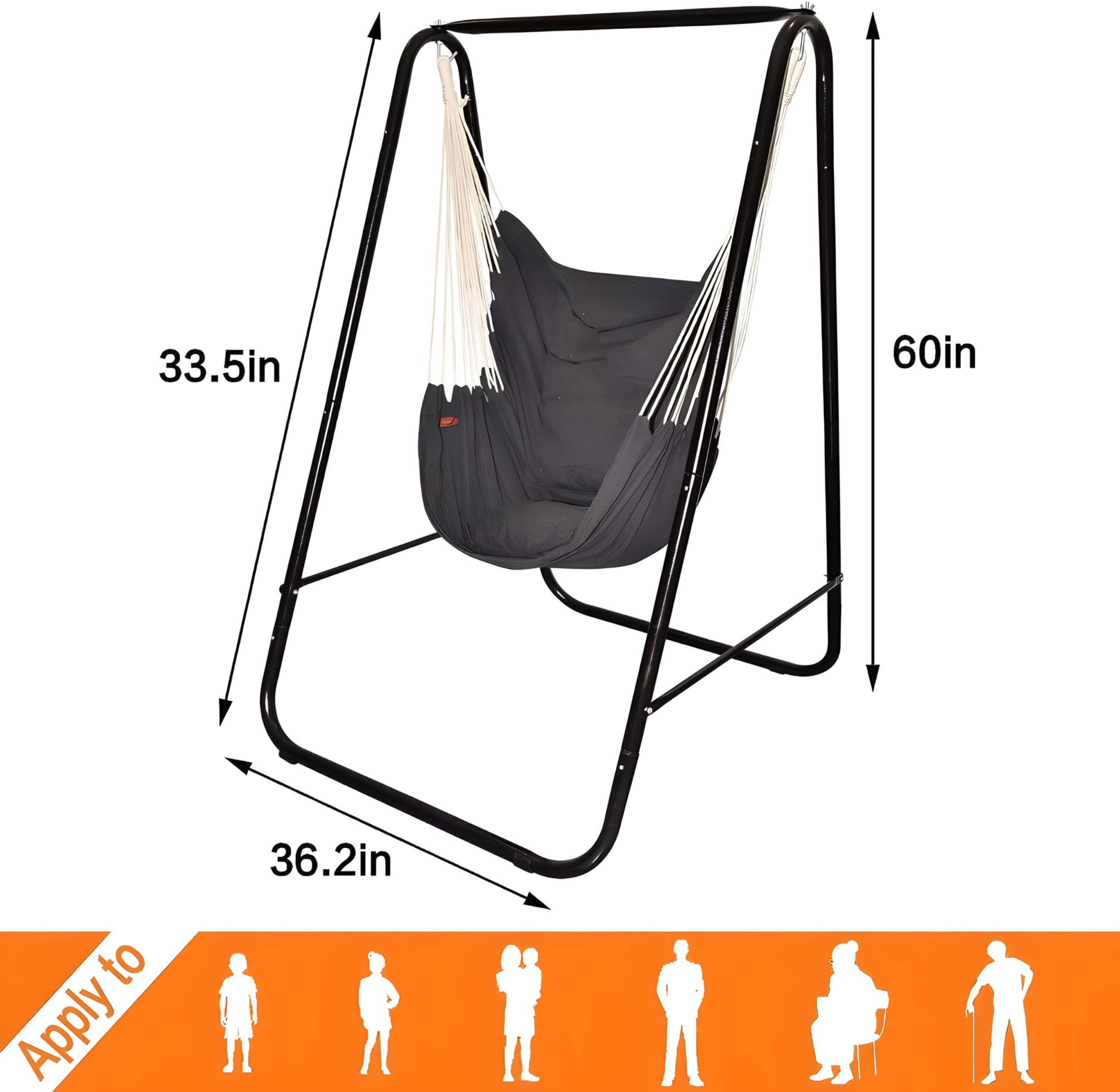 size-of-hammock-chair-stand