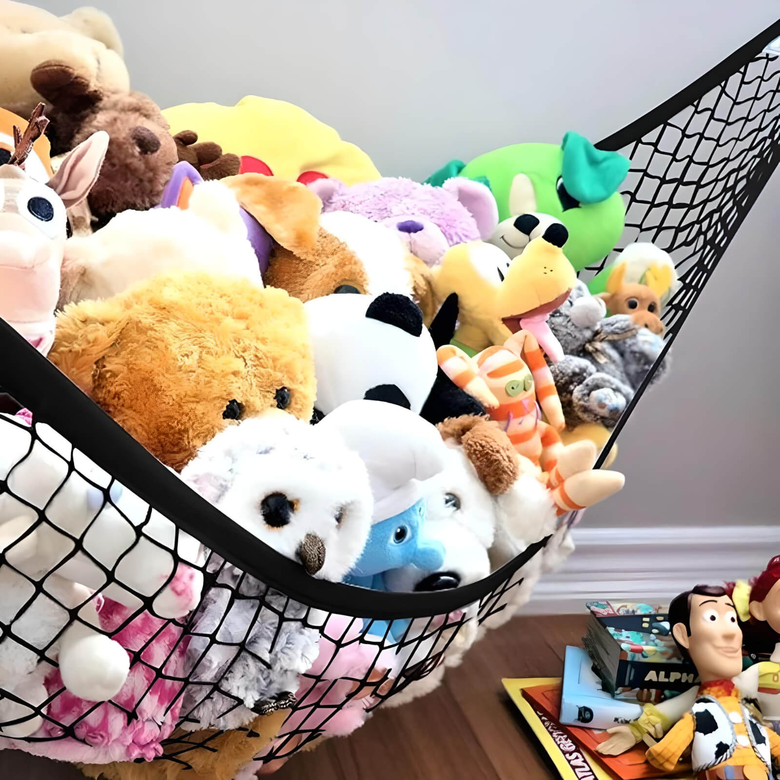 stuffed-animal-nets-lots-of-teddies-in-hammock
