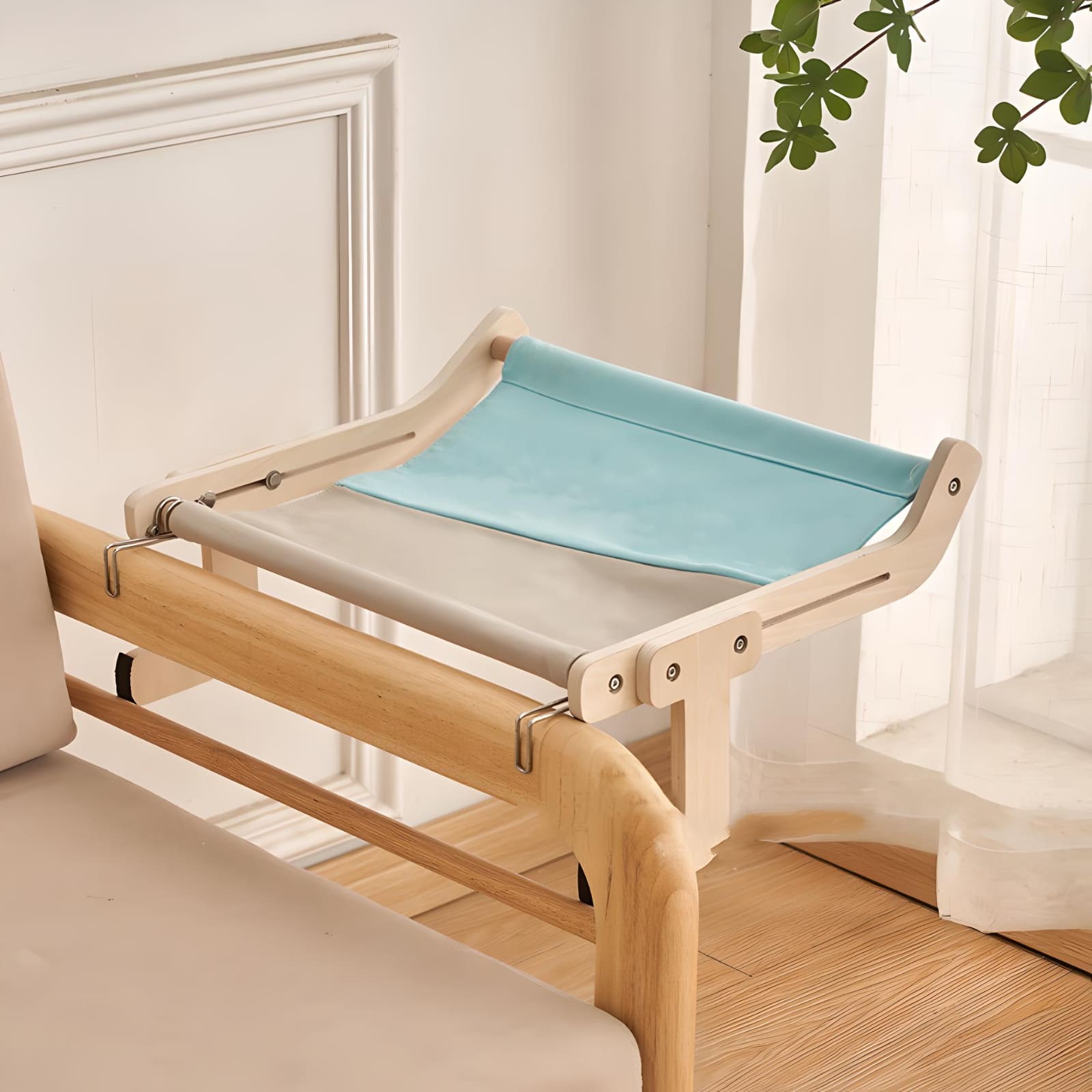 wooden-cat-hammock-blue-color