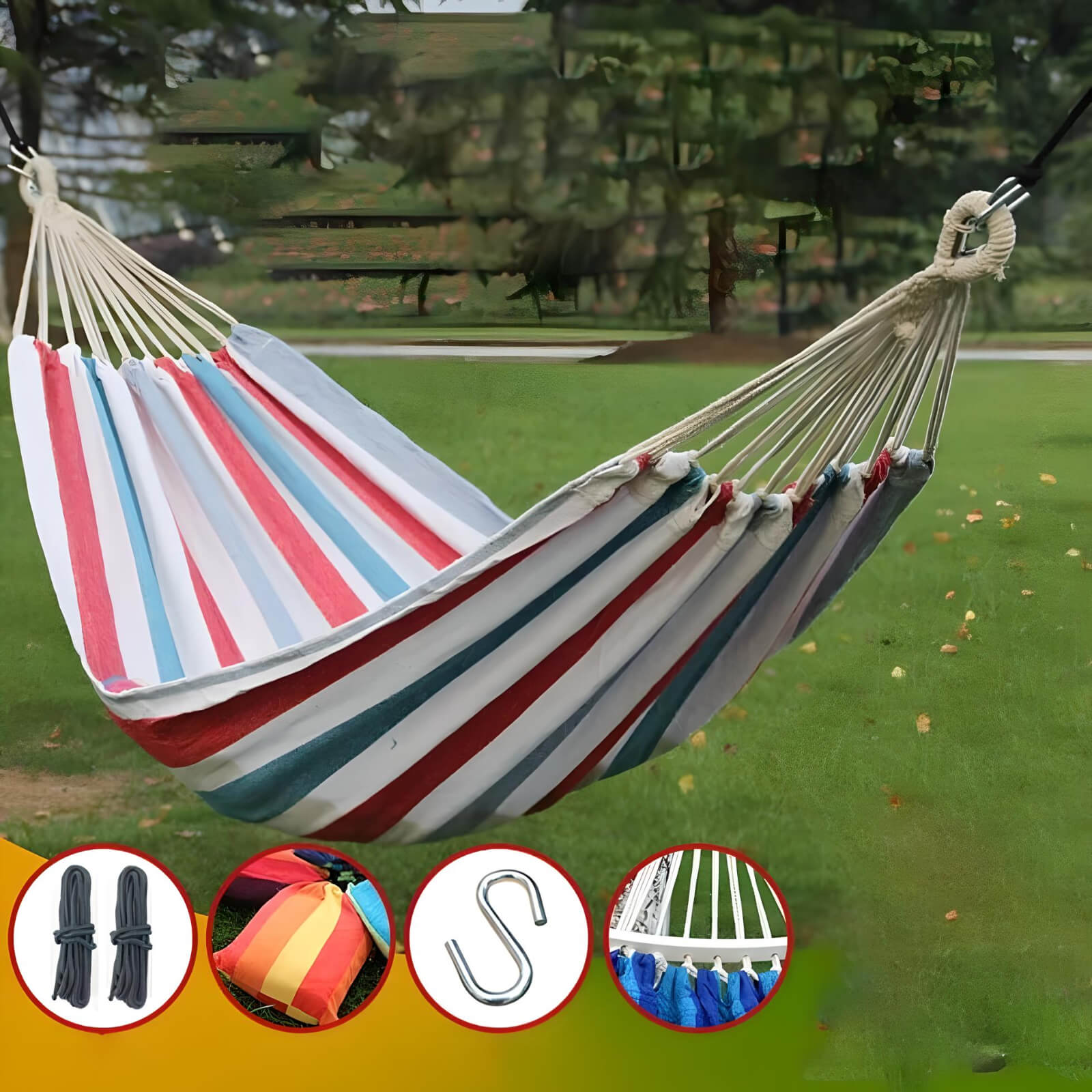 Red-white-stripes-poolside-hammock