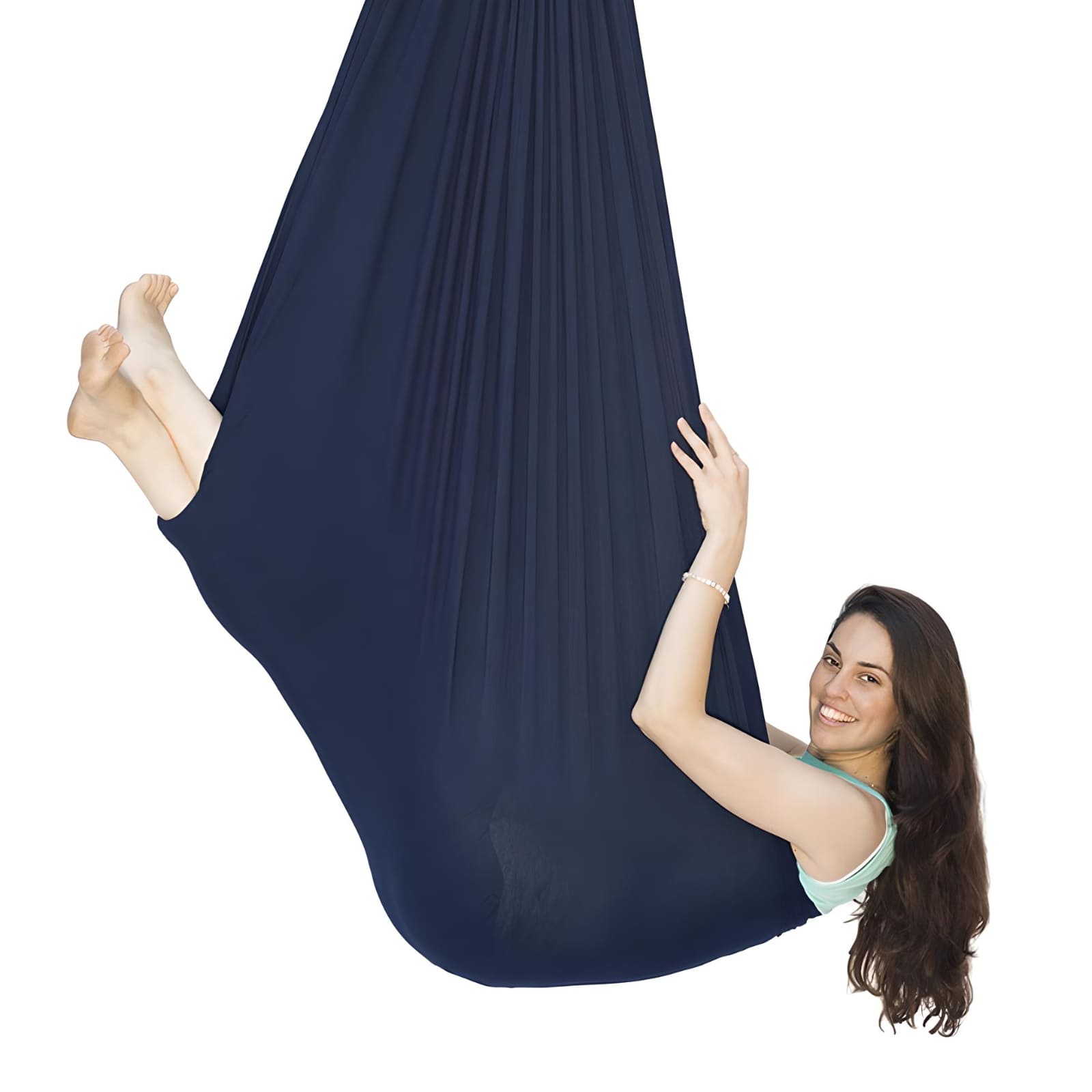 aerial-yoga-swing-with-girl-sitting