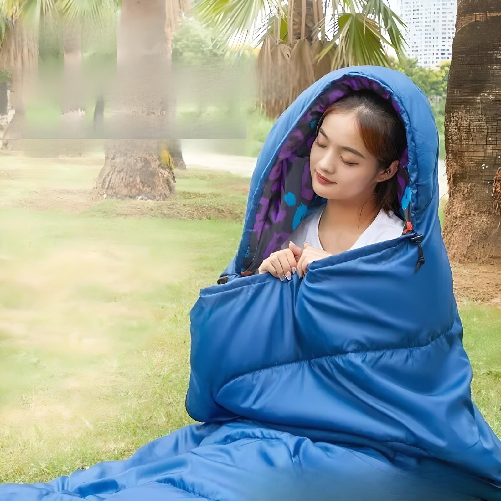 a-girl-in-a-warm-weather-sleeping-bag