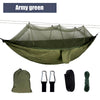 Load image into Gallery viewer, army-green-color-of-camping-hammock-with-mosquit-on-et
