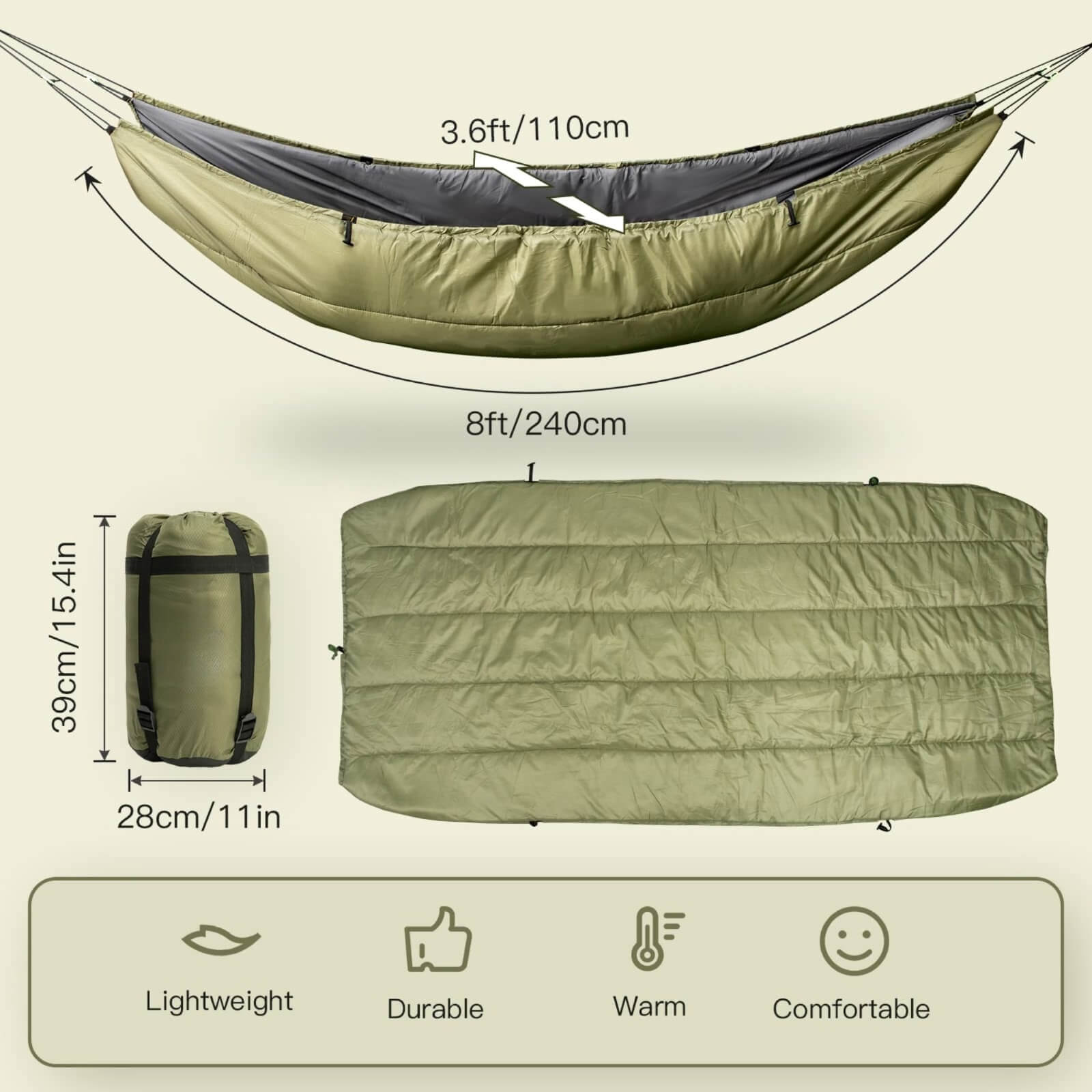 best-sleeping-bag-for-hammock-dimension-image