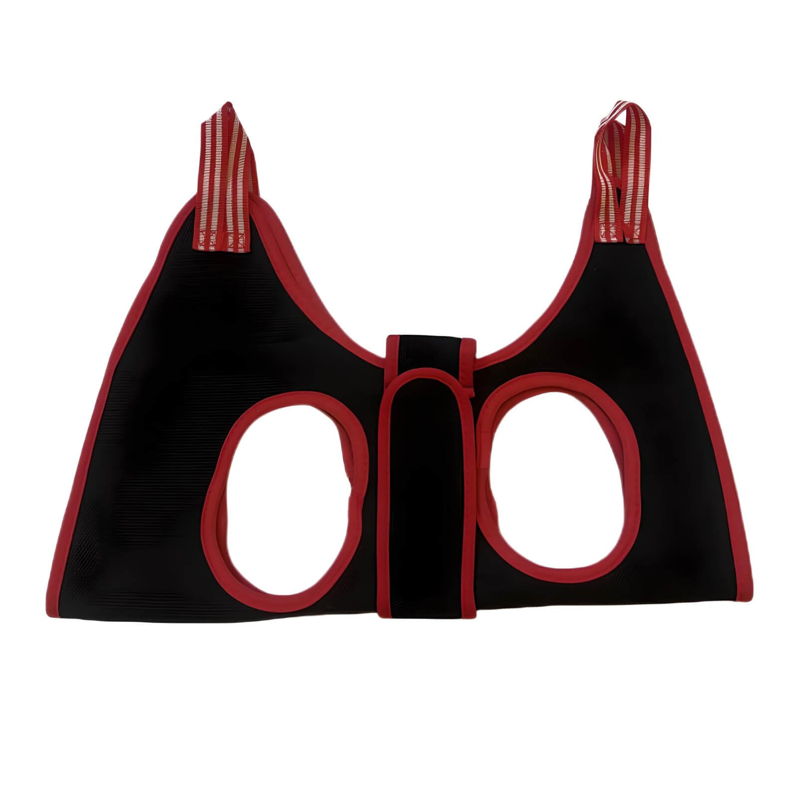 black-red-pet-grooming-hammock-harness