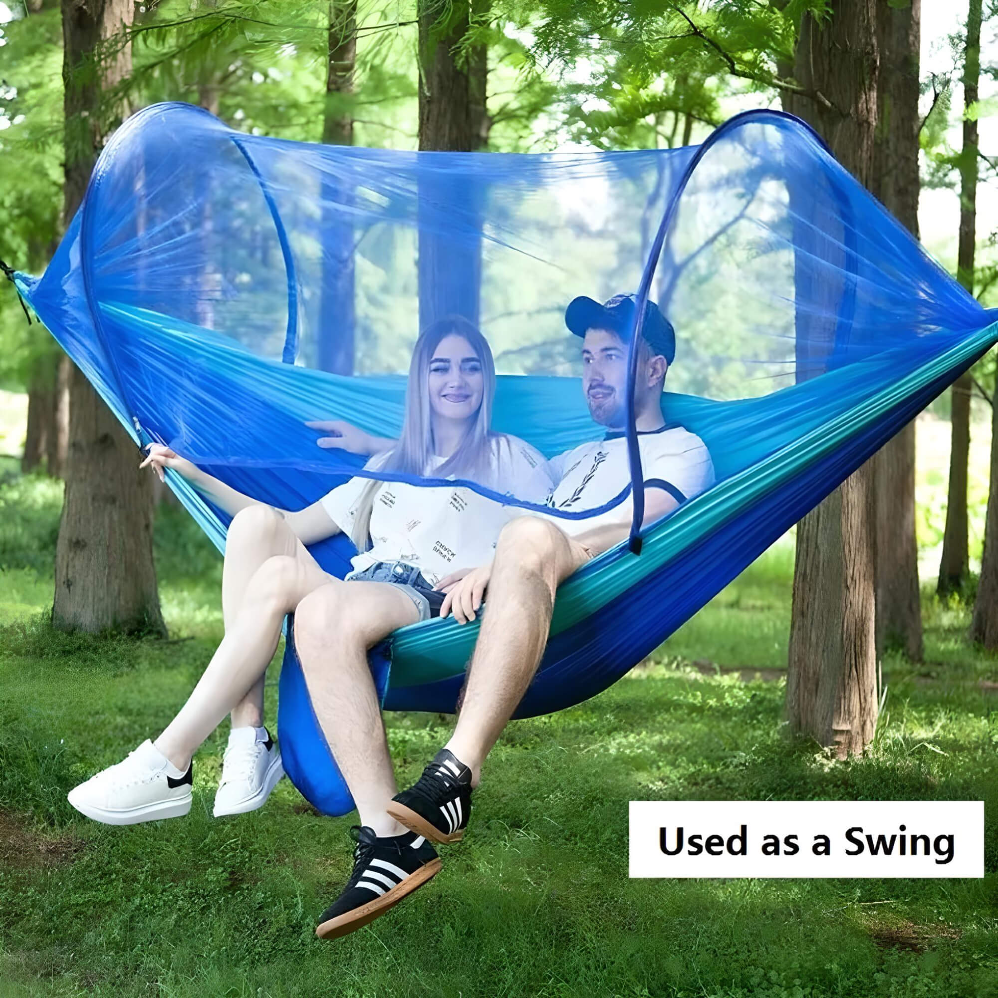 camping-hammock-with-mosquito-net-used-as-swing