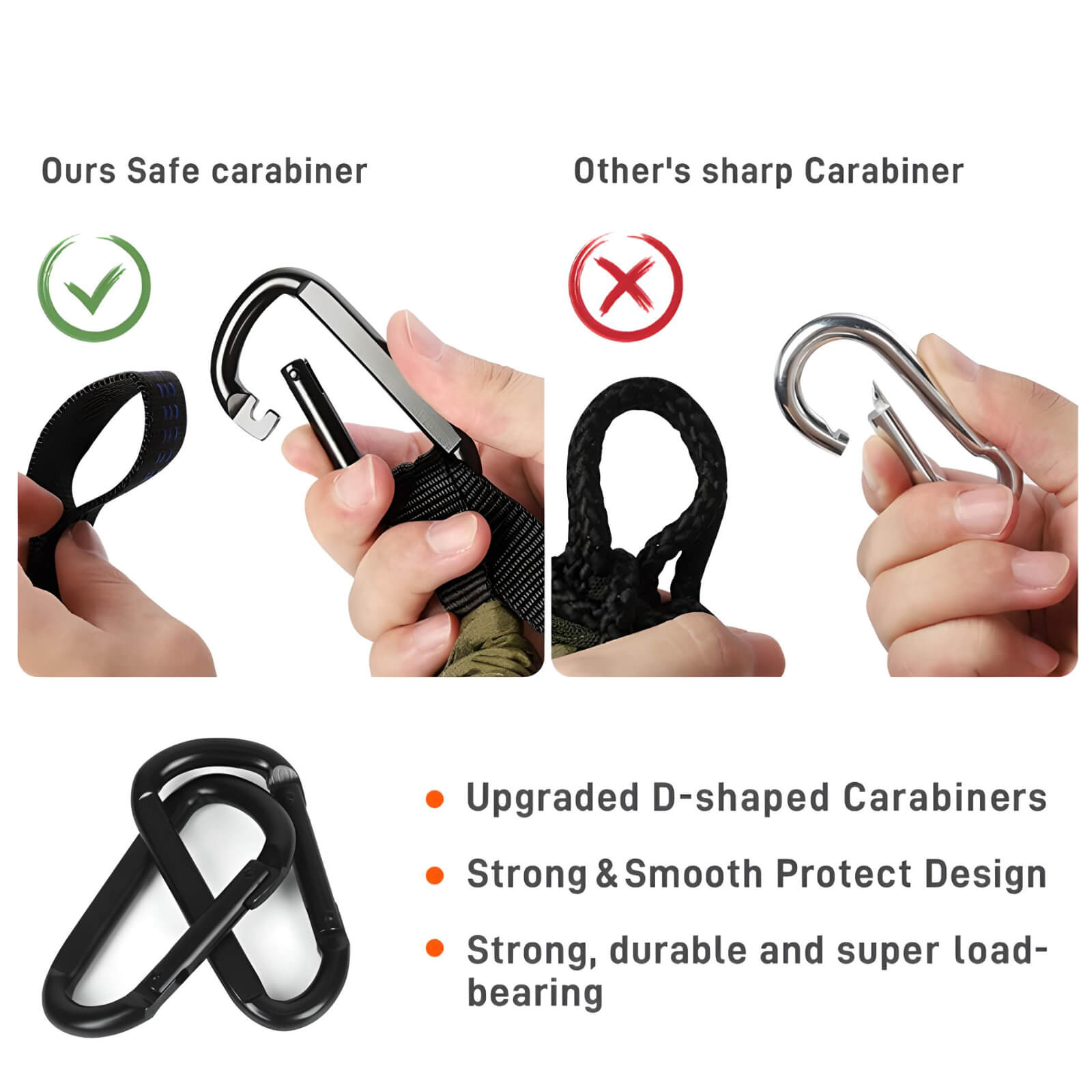 carabiner-differentiation-with-other-carabiner-of-portable-camping-hammock