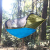 Load image into Gallery viewer, cold-weather-hammock-under-quilt-hanging-in-forest
