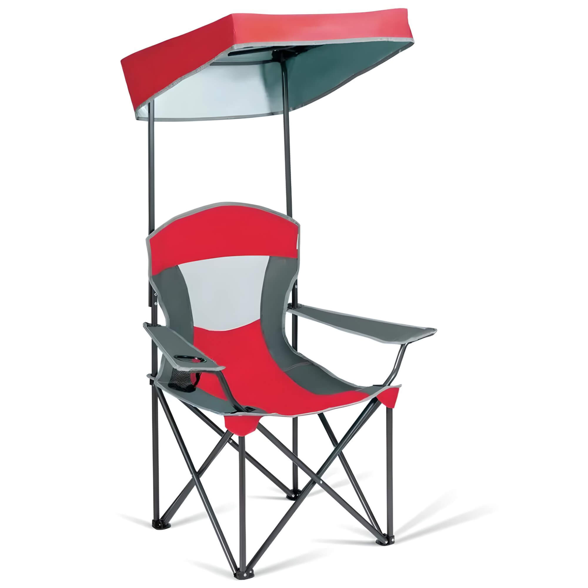 folding-chair-with-sunshade-RED-Color