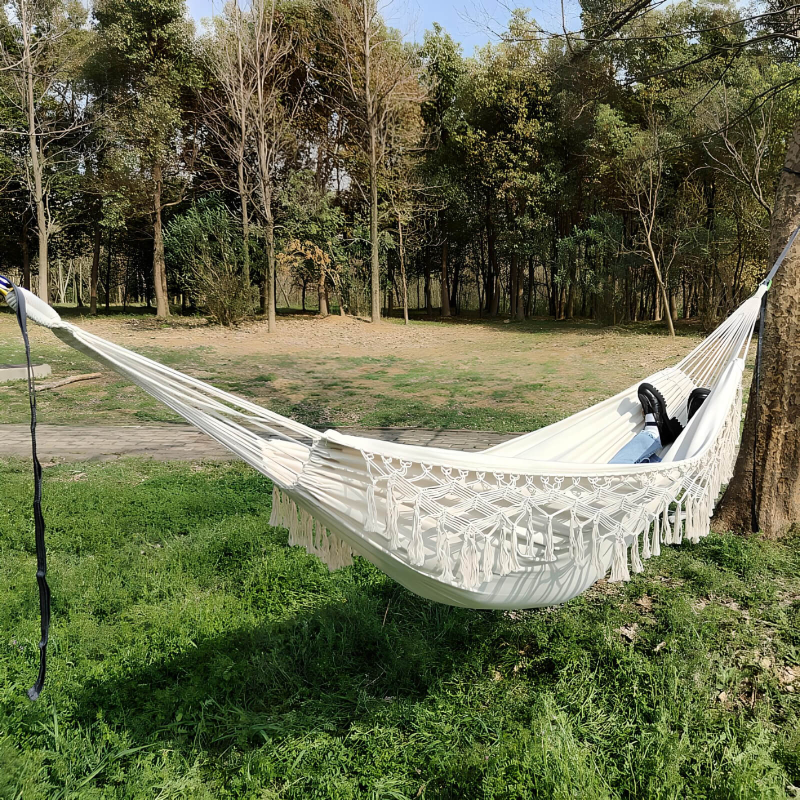 hammock-bed-indoor-hanged-in-the-forest-with-a-person-in-it