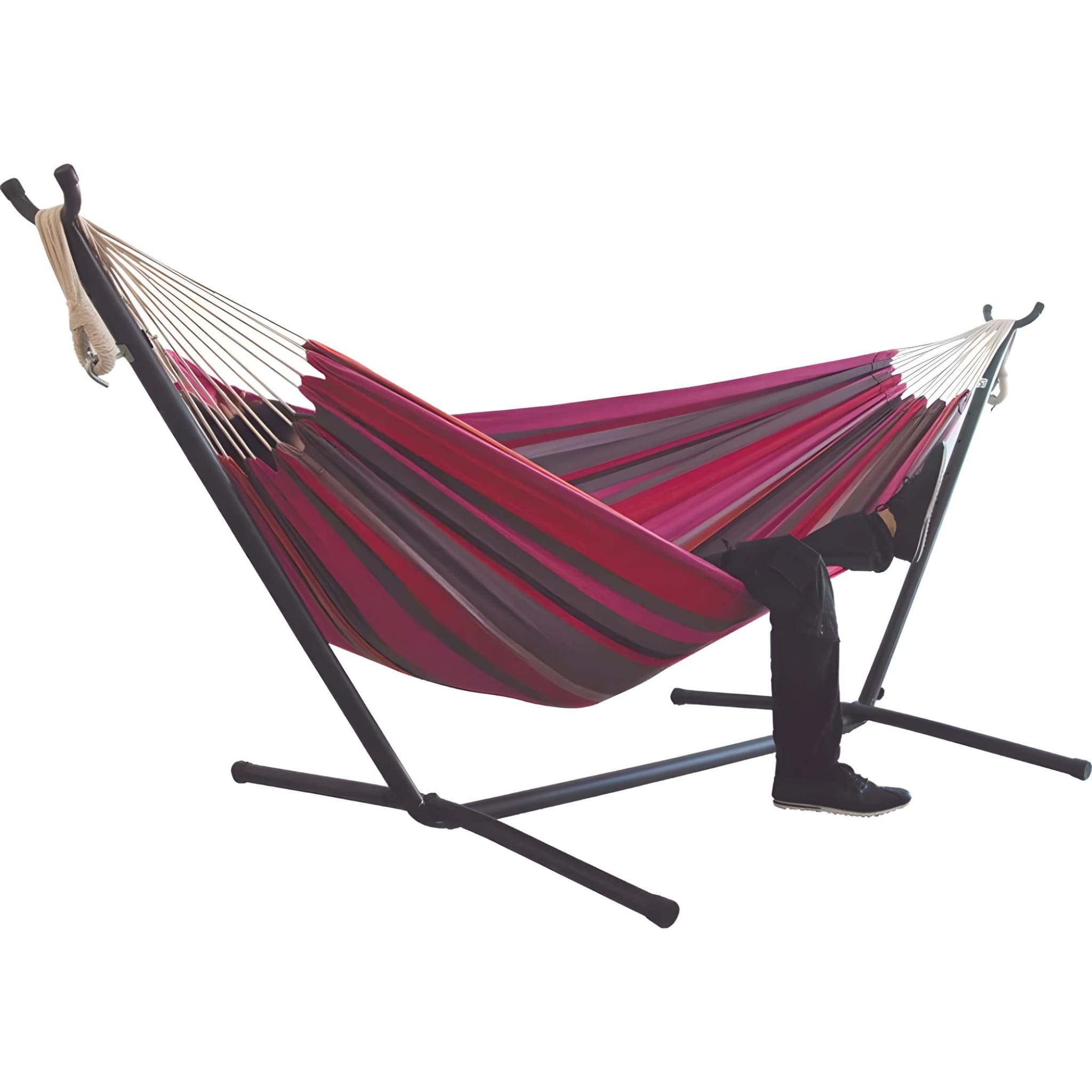 hammock-bed-with-stand-in-pink