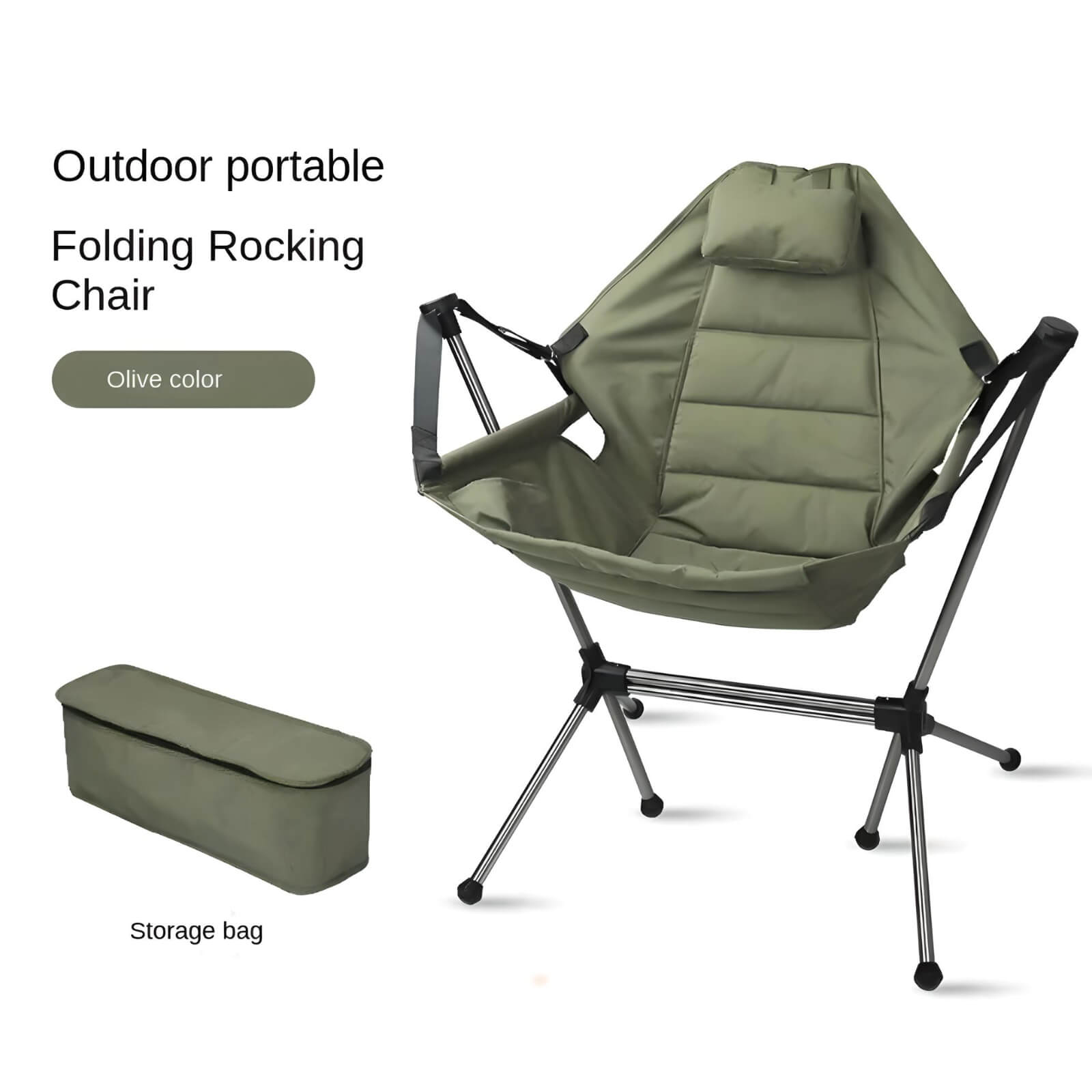 hammock-chair-folding-olive-colour