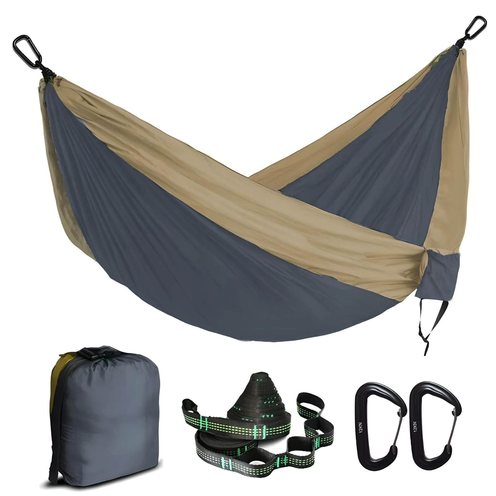 kids-camping-hammock-in-Army-Green-and-Khaki