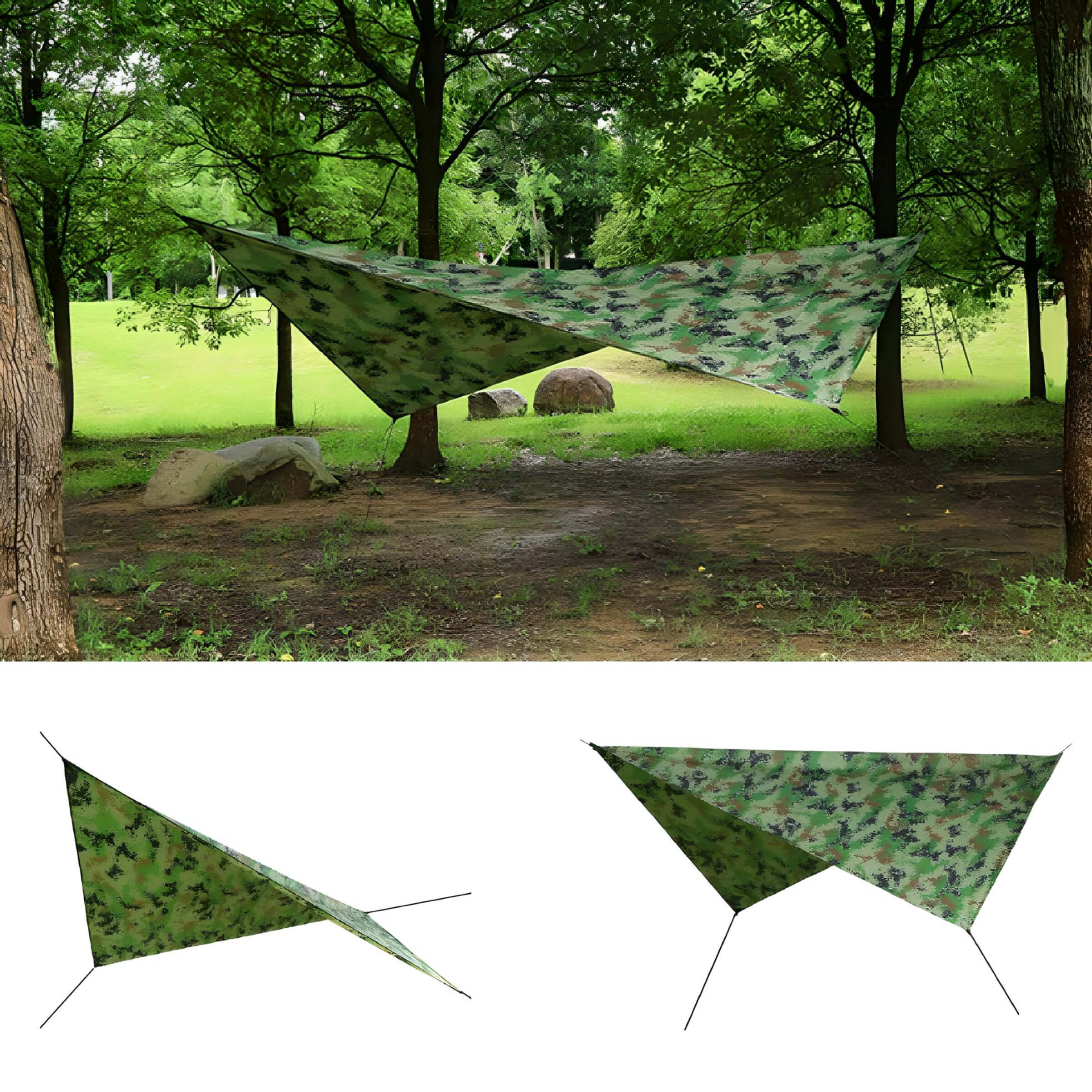 net-hammock-hanging-in-forest