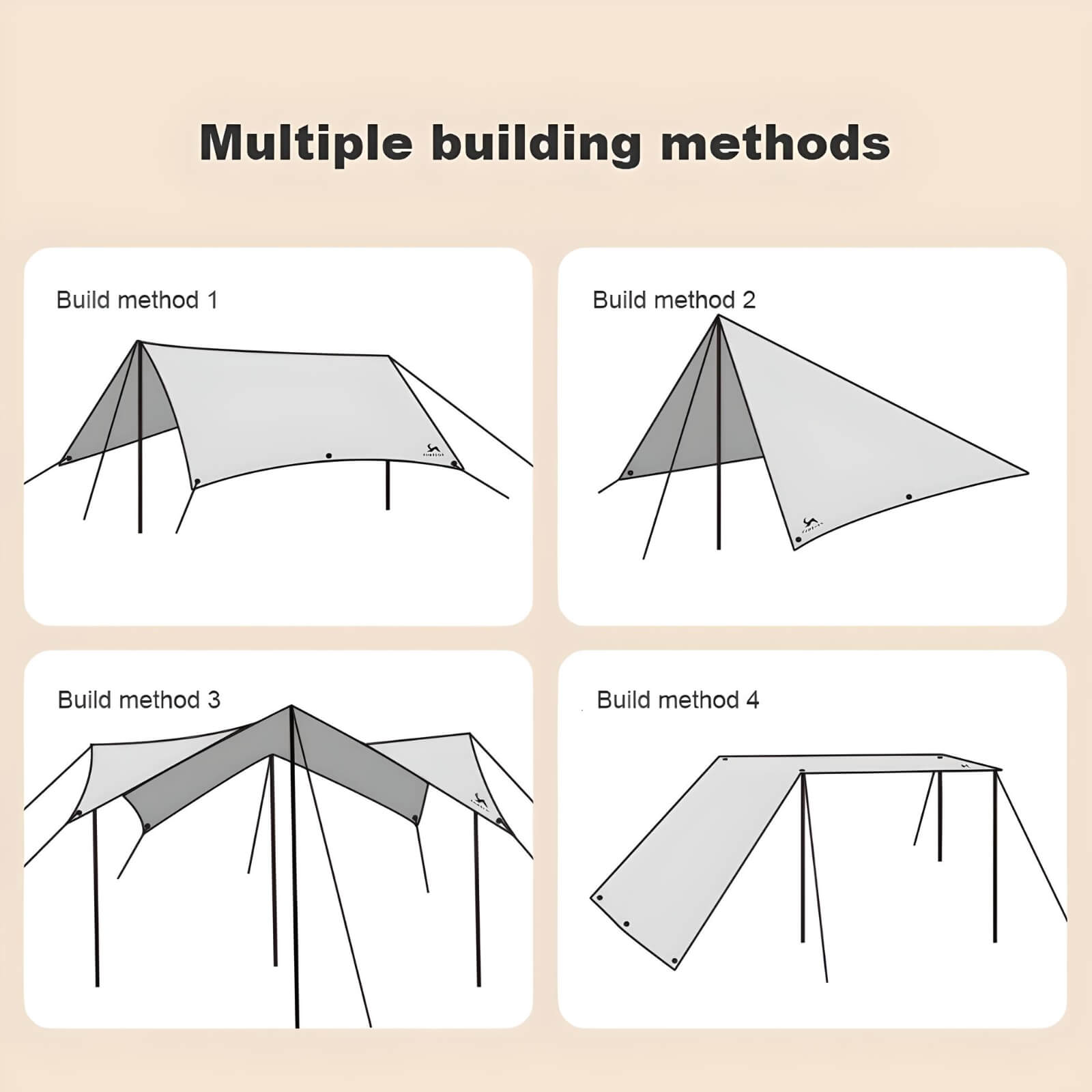 rainfly-tent-tarp-multiple-building-methods