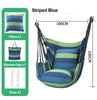 Load image into Gallery viewer, rope-hammock-chair-blue-stripe-color