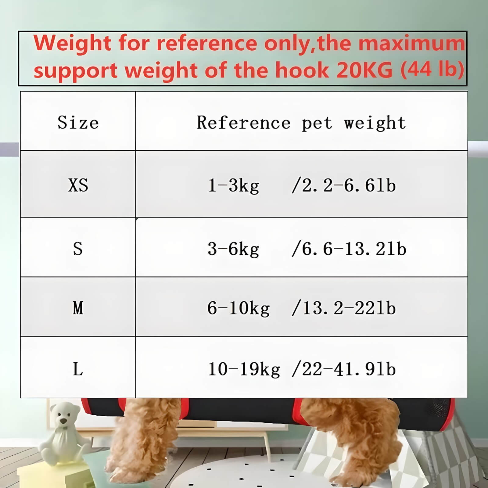 size-chart-of-grooming-harness