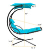 Load image into Gallery viewer, sky-blue-in-outdoor-hanging-curved-steel-chaise-lounge-chair-swing
