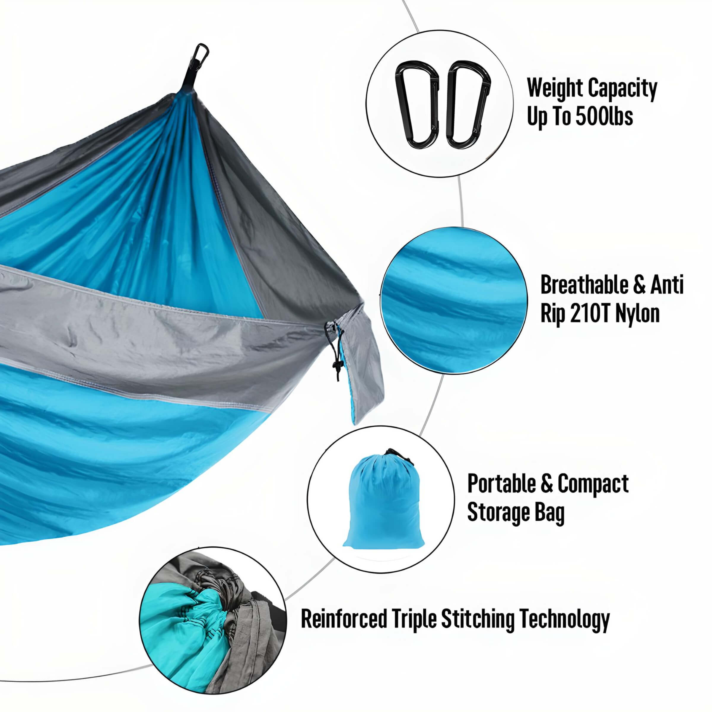 specifications-of-portable-camping-hammock