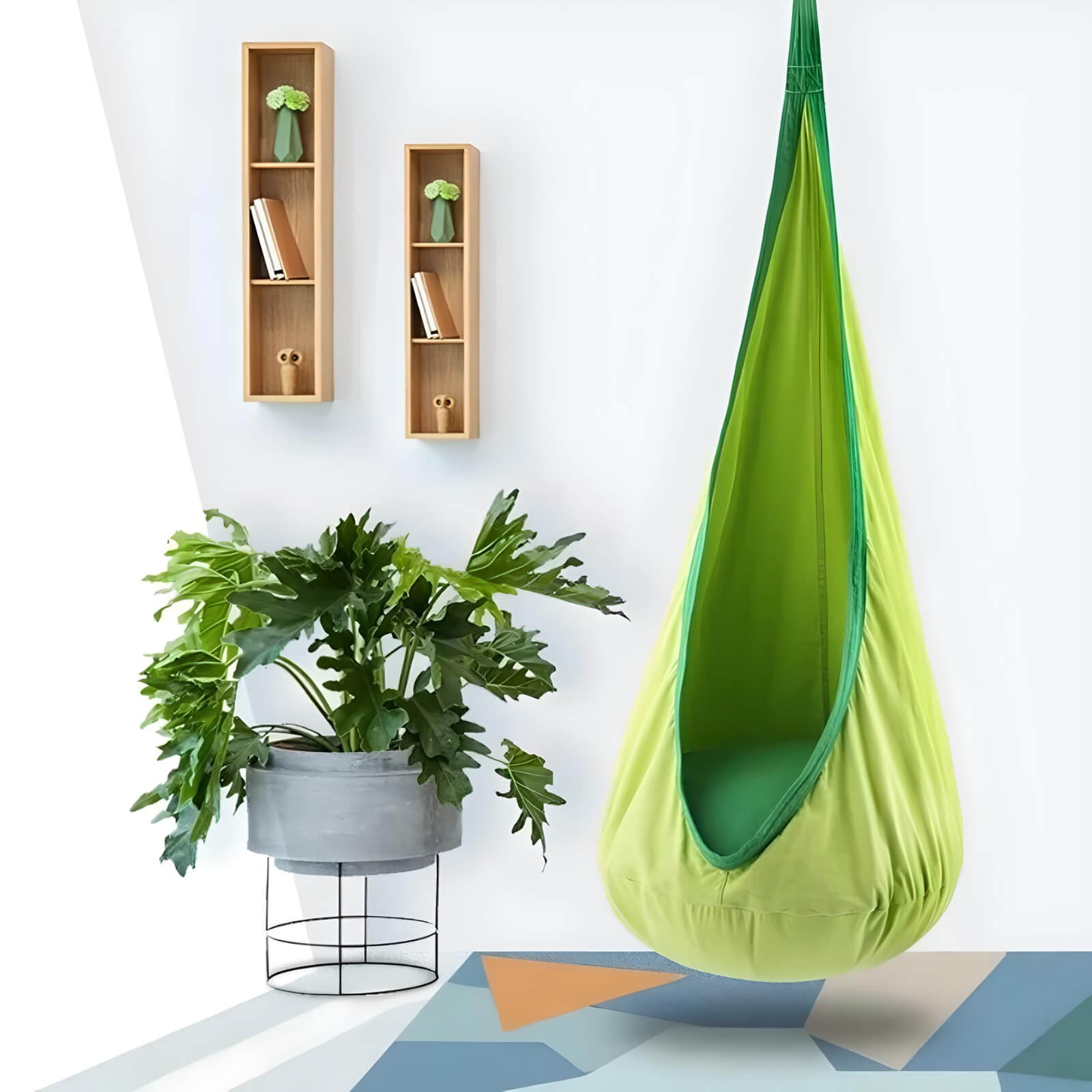 swinging-pod-chair-in-green-color